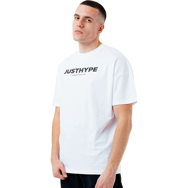 White - Front - Hype Mens JH Oversized T-Shirt