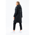 Black - Pack Shot - Hype Womens-Ladies Longline Parka Jacket