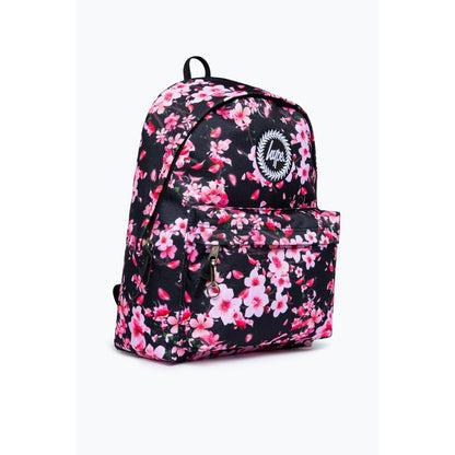 Black-Pink - Side - Hype Floral Backpack