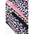 Pink-Black - Close up - Hype Boxy Leopard Print Backpack