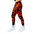 Black-Orange - Front - Hype Mens Tie Dye Jogging Bottoms