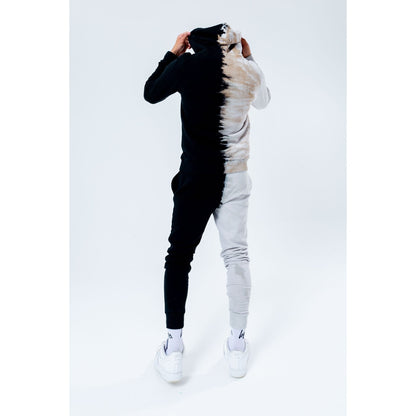 Multicoloured - Side - Hype Mens Splice Tie Dye Jogging Bottoms