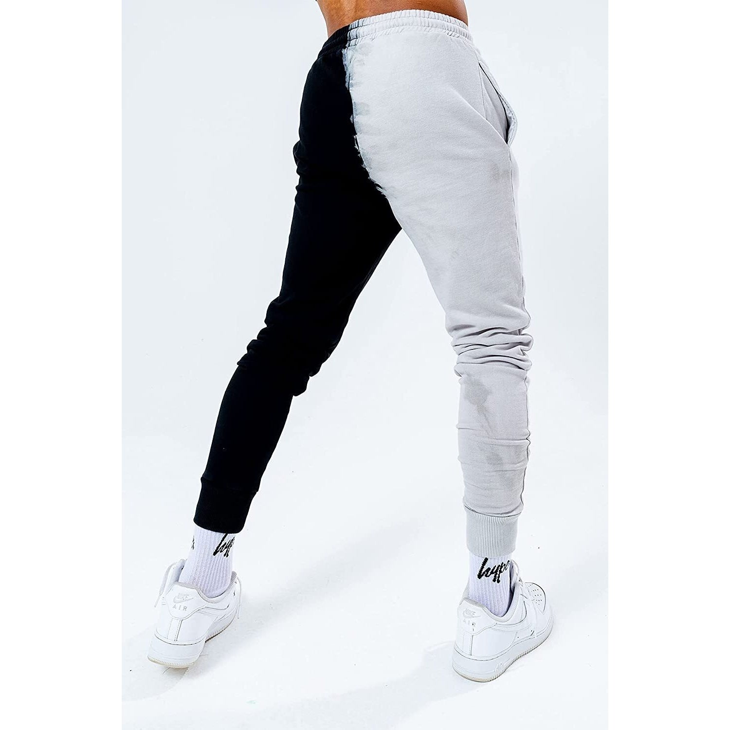 Multicoloured - Lifestyle - Hype Mens Splice Tie Dye Jogging Bottoms