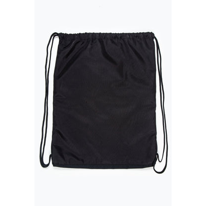 Black - Back - Hype Crest Drawstring Bag