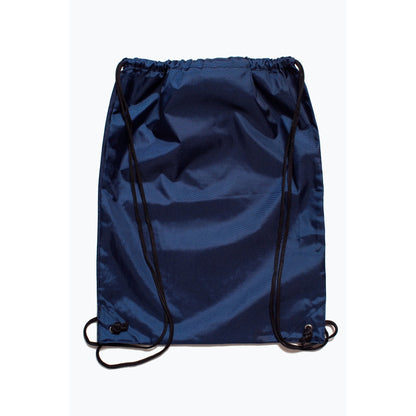 Navy - Back - Hype Crest Drawstring Bag