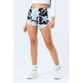 Sky Blue-Black-Pale Pink - Back - Hype Girls Pastel Abstract Sweat Shorts