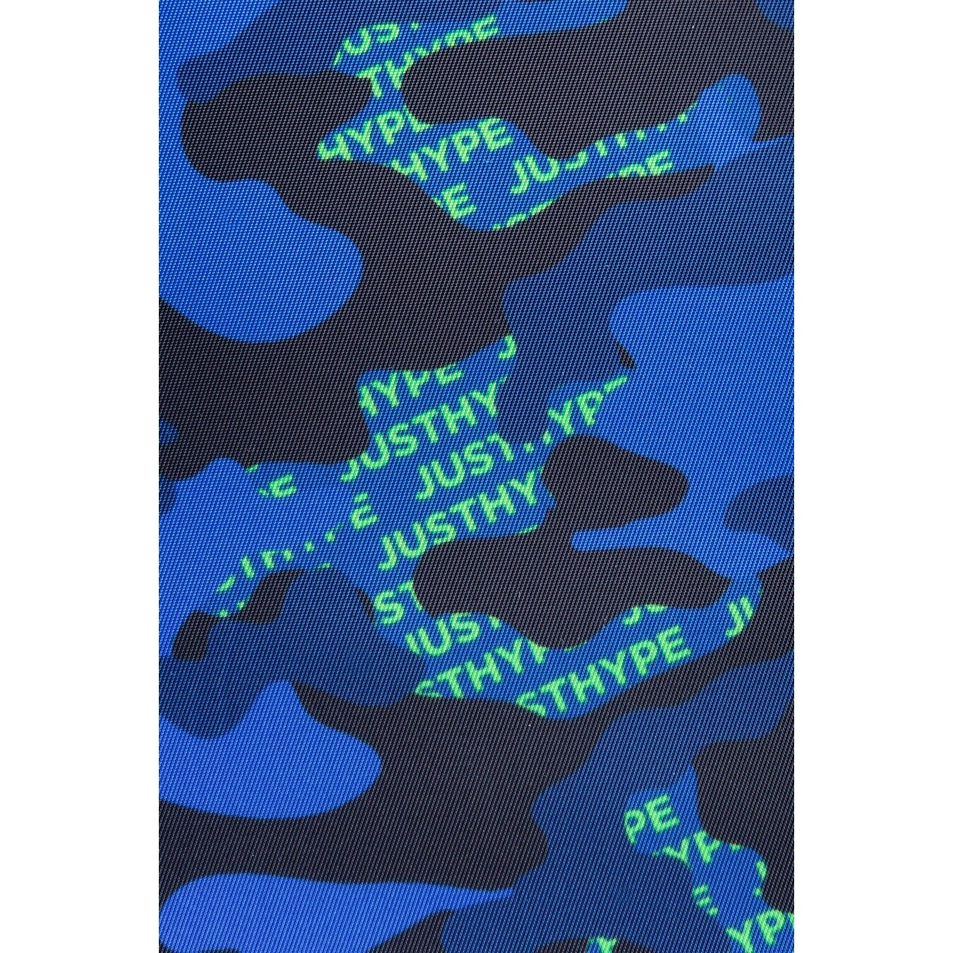 Blue-Black-Neon Green - Pack Shot - Hype Neon Camo Logo Lunch Bag