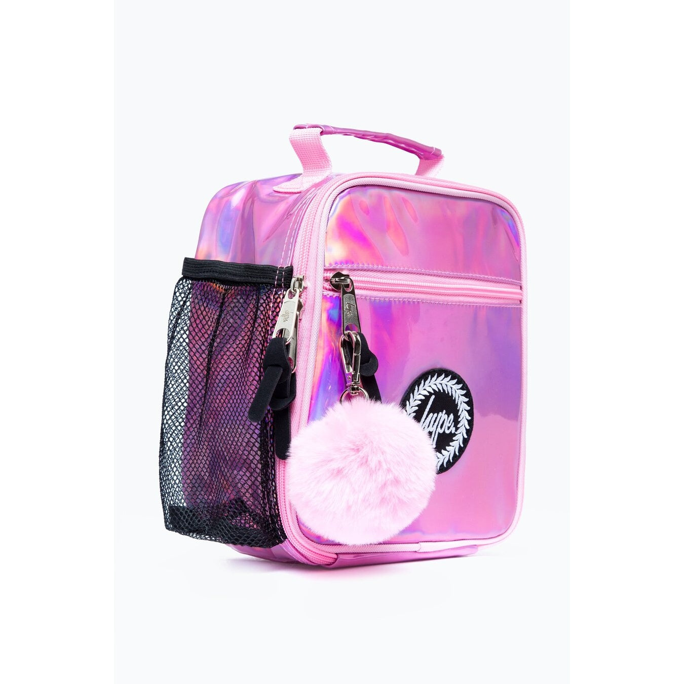 Pink - Side - Hype Holographic Lunch Bag
