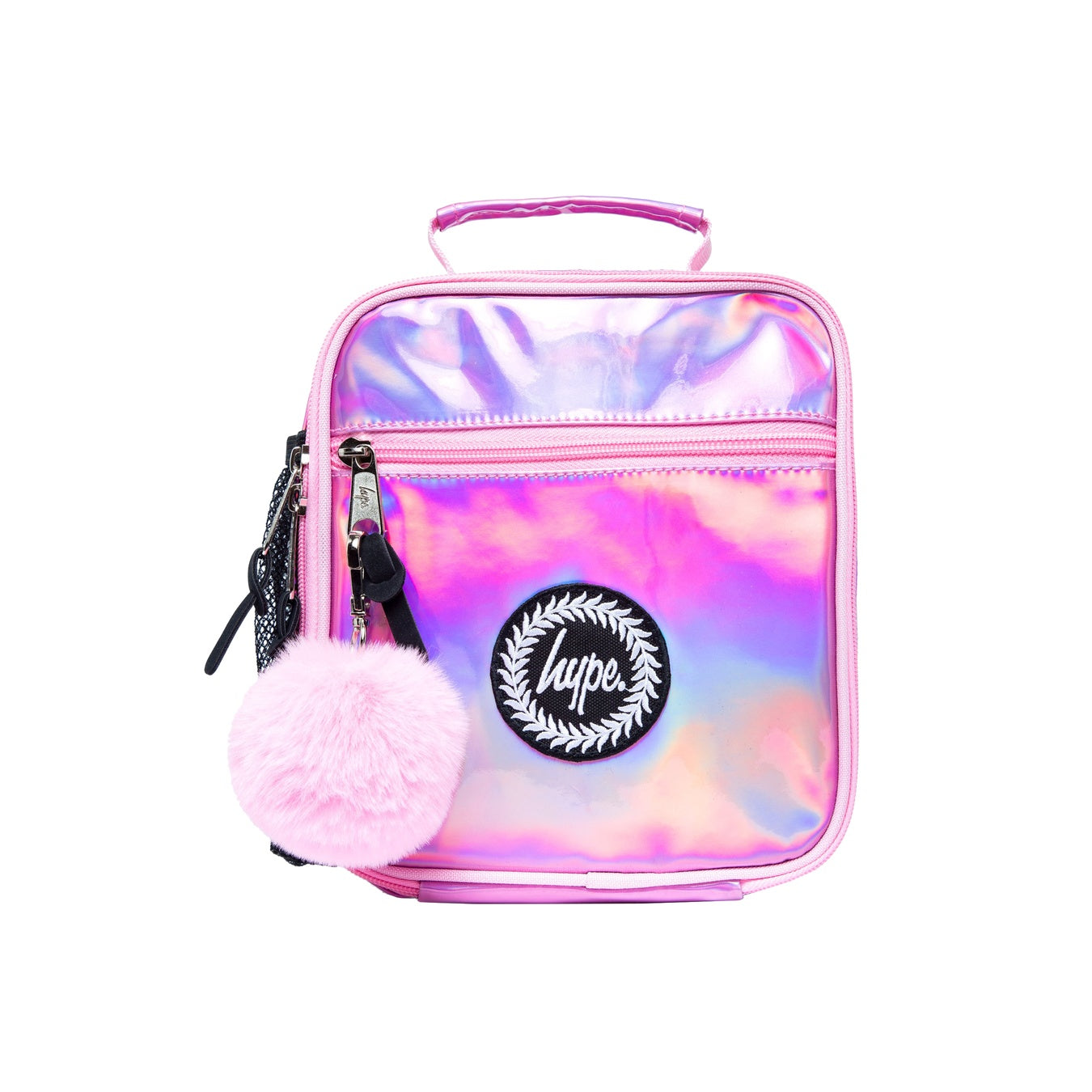 Pink - Front - Hype Holographic Lunch Bag