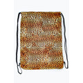 Beige-Brown - Back - Hype Leopard Drawstring Bag