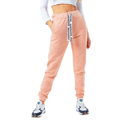 Peach - Front - Hype Womens-Ladies Jogging Bottoms