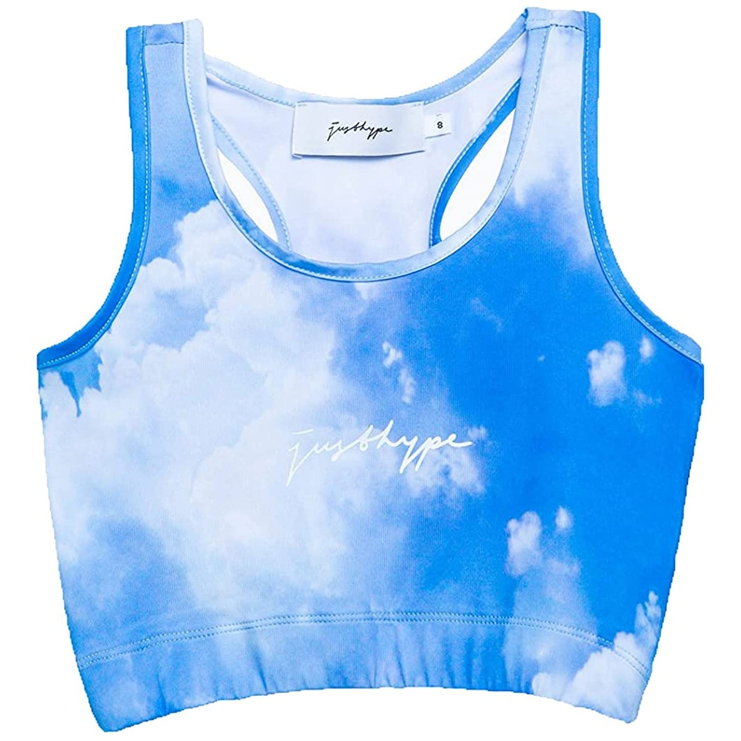 Blue-White - Front - Hype Womens-Ladies Clouds Bralette