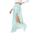 Mint-White - Front - Hype Womens-Ladies Zebra Midi Skirt