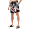 Black-Pink-Green - Front - Hype Mens Palm Leaf Swim Shorts