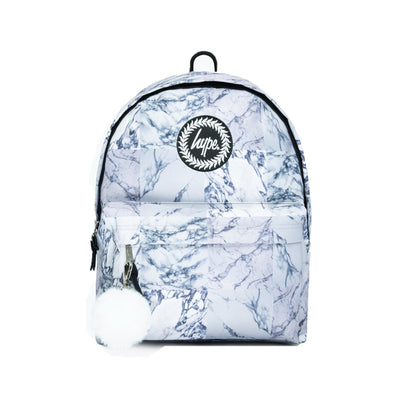 White - Front - Hype Marble Backpack