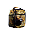 Beige-Brown-Black - Front - Hype Leopard Print Lunch Bag