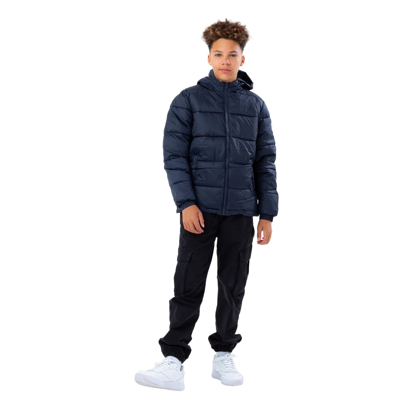 Navy - Back - Hype Childrens-Kids Puffer Jacket