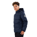 Navy - Front - Hype Childrens-Kids Puffer Jacket