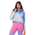 Blue-Purple-Pink - Front - Hype Girls Star Map Crop Hoodie
