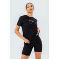 Black - Back - Hype Womens-Ladies Scribble T-Shirt & Shorts Set
