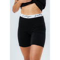 Black - Side - Hype Womens-Ladies Scribble T-Shirt & Shorts Set
