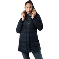 Black - Front - Hype Childrens-Kids Shine Leopard Parka