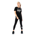 Black - Front - Hype Girls Script T-shirt And Leggings Set