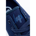 Navy - Close up - Hype Childrens-Kids Pump Trainers