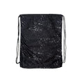 Black-White - Back - Hype Speckle Drawstring Bag