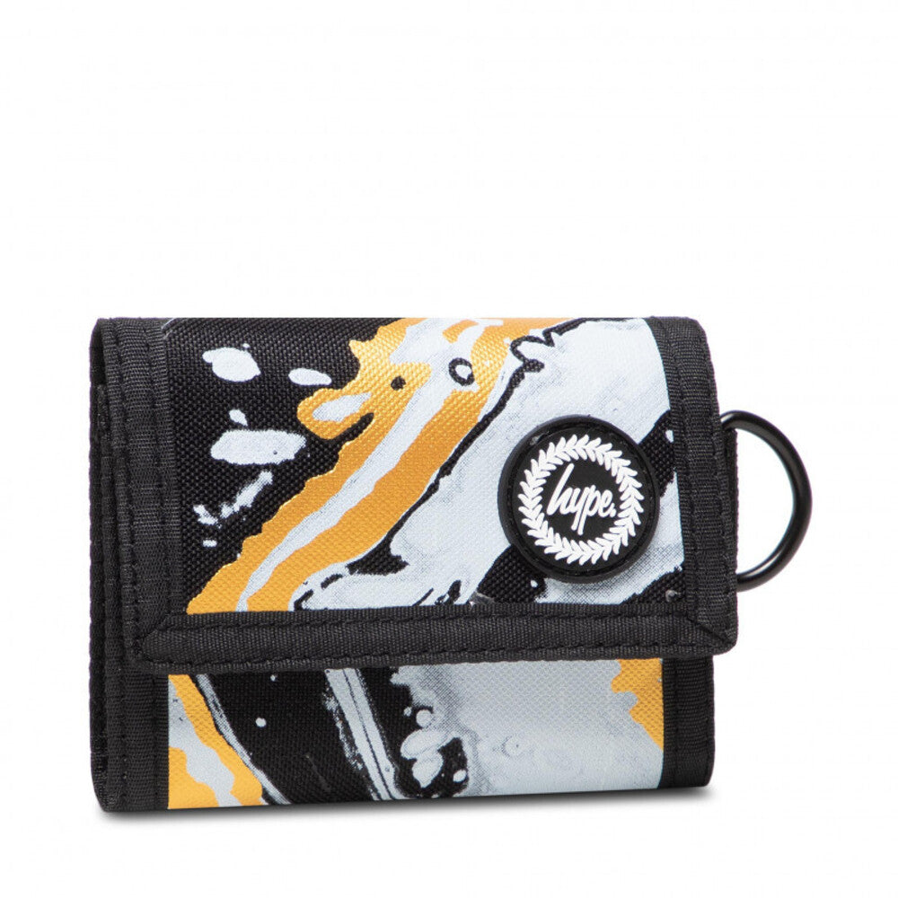 Black-White-Gold - Front - Hype Marble Wallet