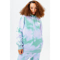 Lilac-Green - Pack Shot - Hype Unisex Adult Tie Dye Continu8 Oversized Hoodie