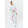 Pink-Grey-Green - Side - Hype Unisex Adult Print Continu8 Jogging Bottoms