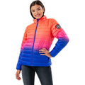 Orange-Pink-Blue - Front - Hype Girls Horizon Puffer Jacket