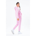 Baby Pink - Side - Hype Girls Scribble Logo Washed Hoodie