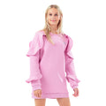 Pink - Front - Hype Girls Ellie Ruffle Sweatshirt