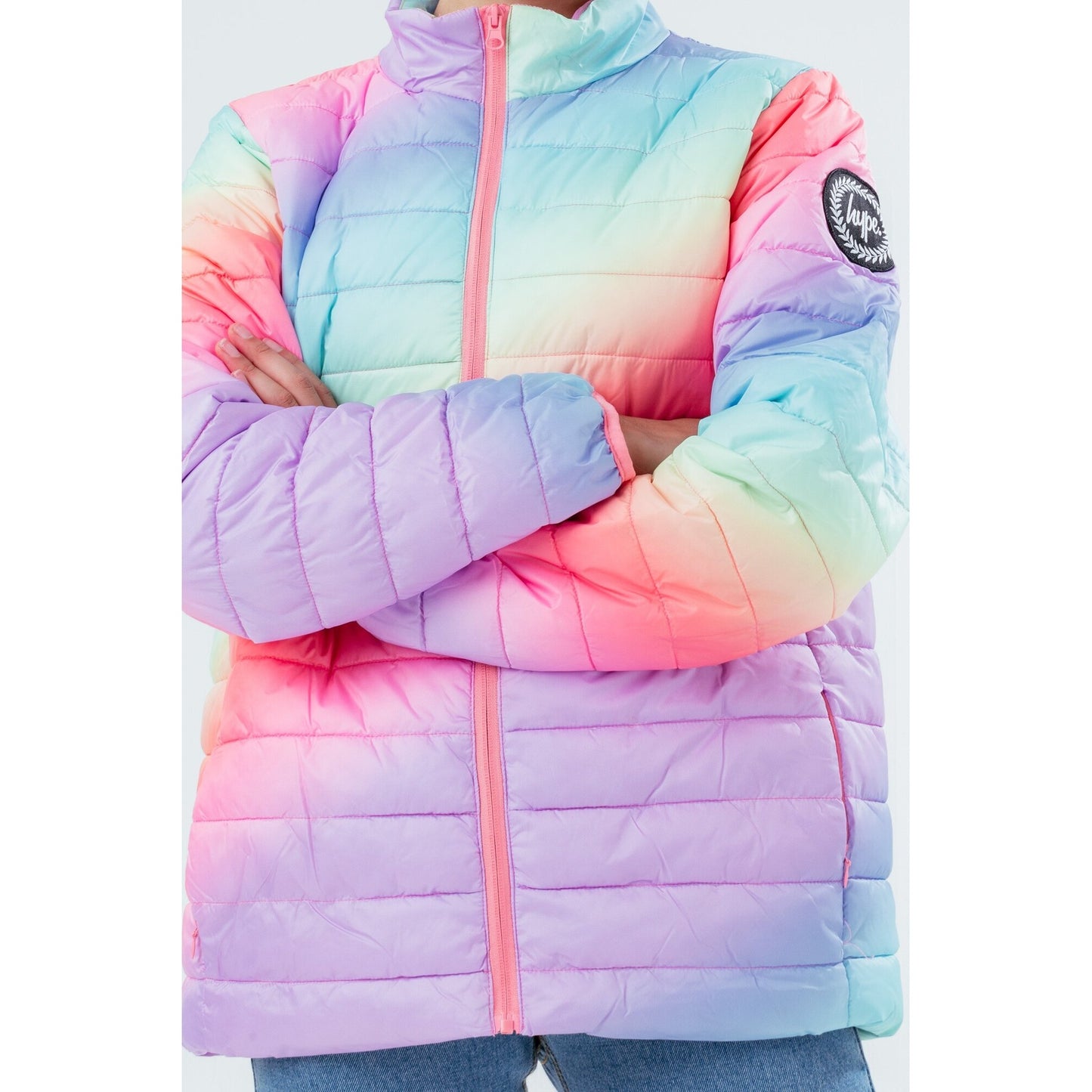 Rainbow - Lifestyle - Hype Childrens-Kids Rainbow Puffer Jacket
