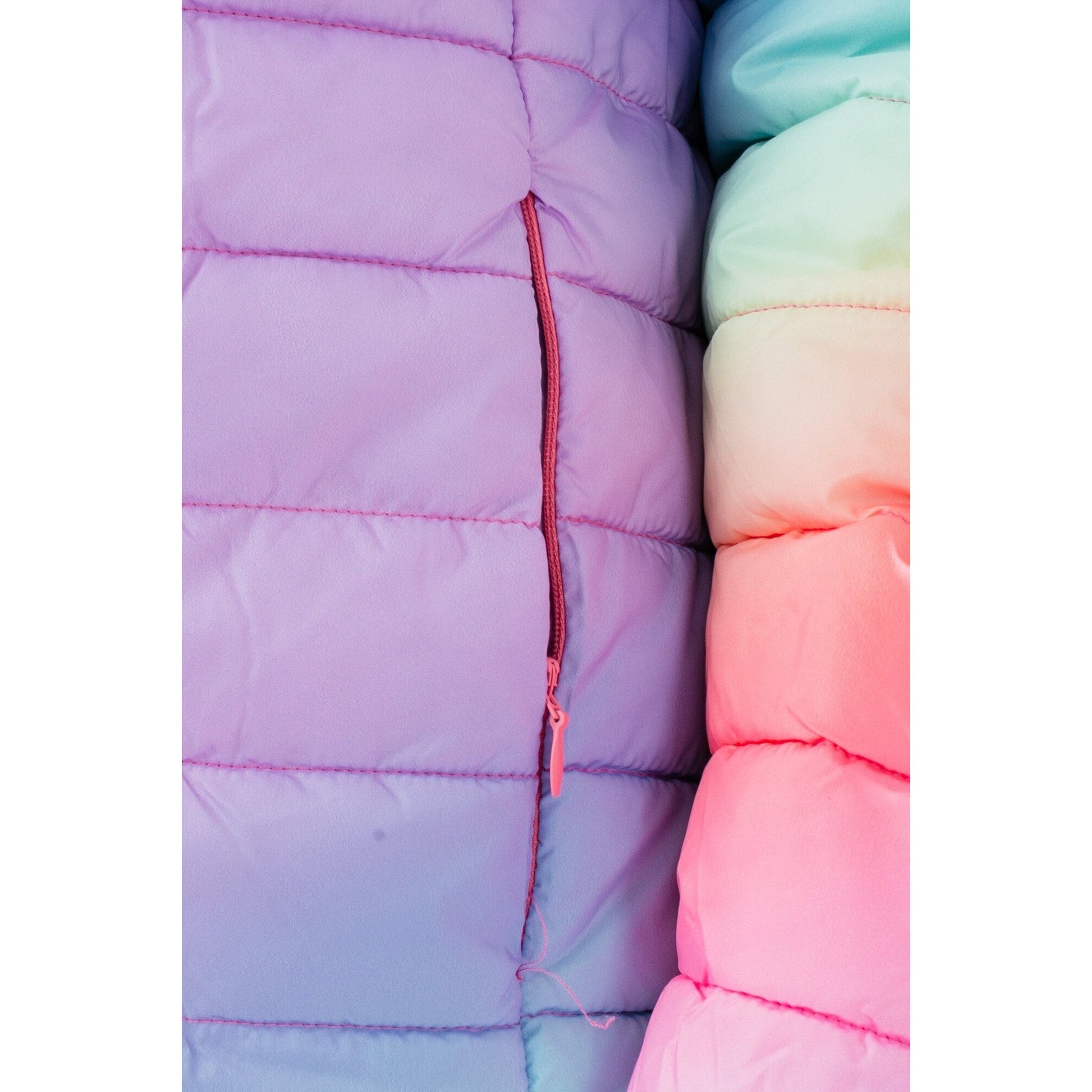 Rainbow - Pack Shot - Hype Childrens-Kids Rainbow Puffer Jacket