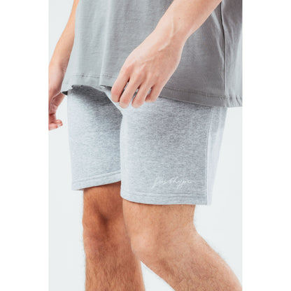 Grey Marl - Side - Hype Mens Scribble Marl Shorts