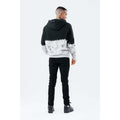 Black-White-Red - Side - Hype Mens Rose Fire Oversized Hoodie