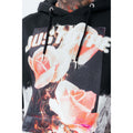 Black-White-Red - Lifestyle - Hype Mens Rose Fire Oversized Hoodie