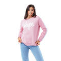 Pink - Front - Hype Childrens-Kids Sequin Panel Sweatshirt