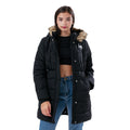 Black - Front - Hype Girls Fitted Parka
