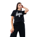 Black - Front - Hype Girls Script Crop T-Shirt