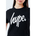Black - Lifestyle - Hype Girls Script Crop T-Shirt