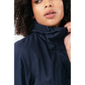 Navy - Pack Shot - Hype Womens-Ladies Water Resistant Raincoat