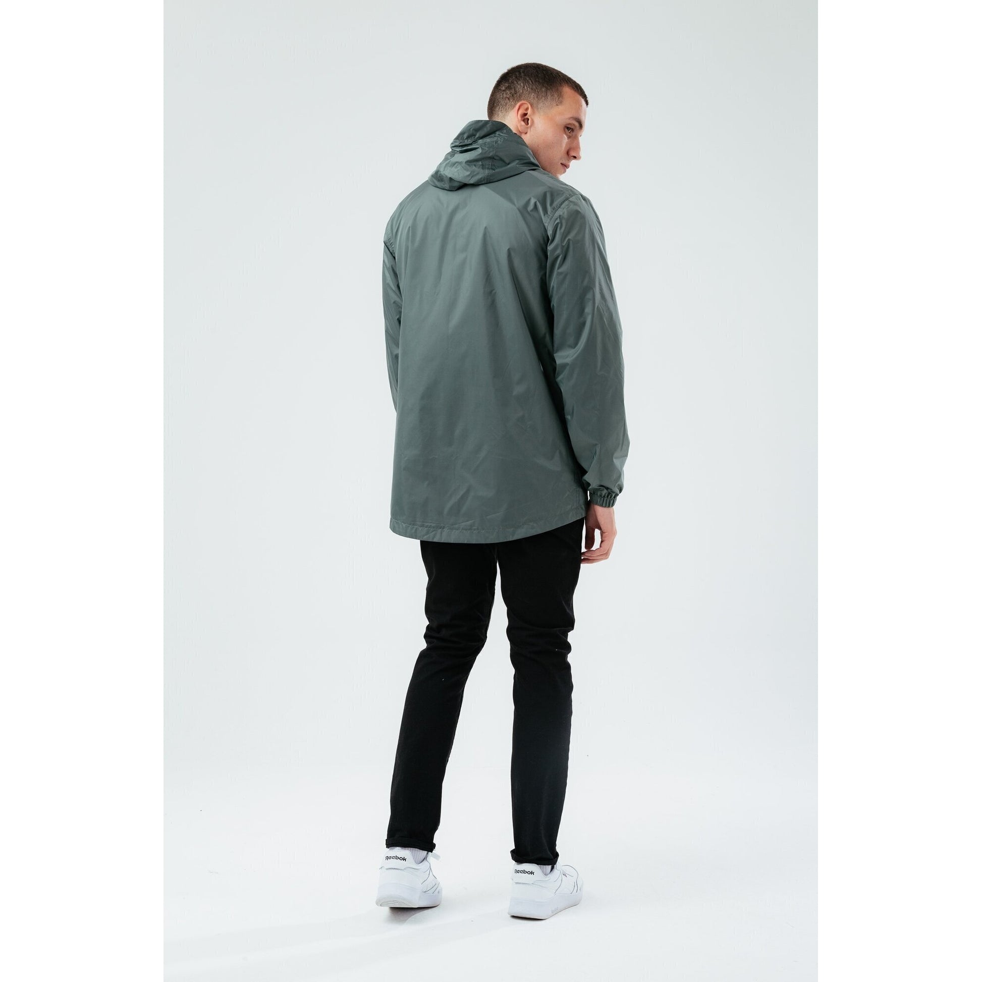 Khaki - Back - Hype Mens Showerproof Style Jacket
