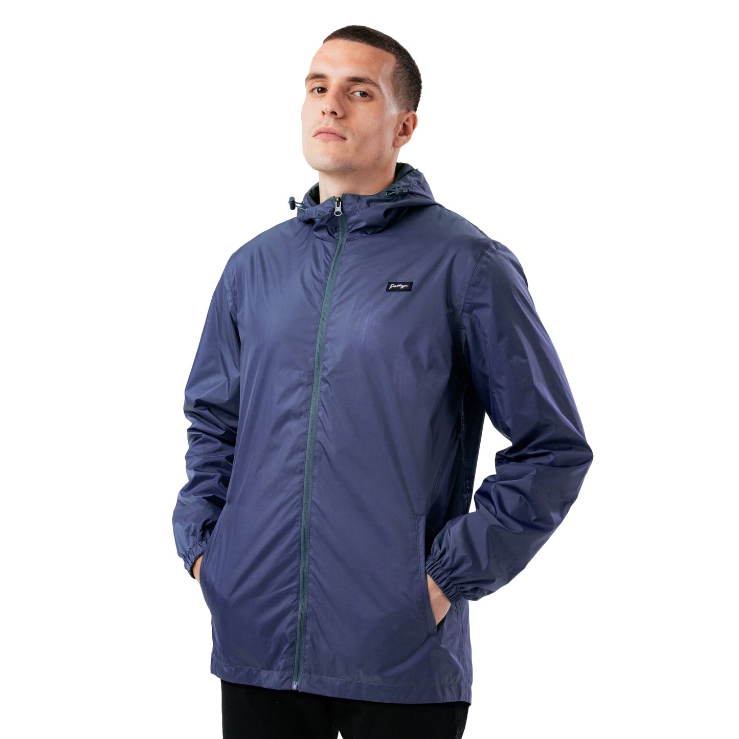 Navy - Front - Hype Mens Showerproof Style Jacket