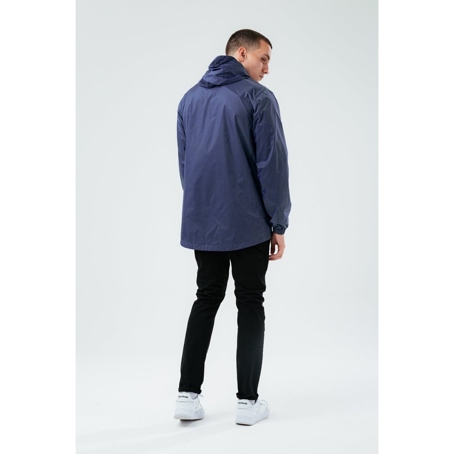 Navy - Back - Hype Mens Showerproof Style Jacket