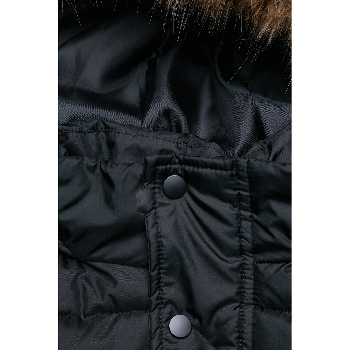 Black - Pack Shot - Hype Childrens-Kids Explorer Padded Jacket