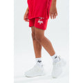 Red - Side - Hype Childrens-Kids Double Logo Shorts